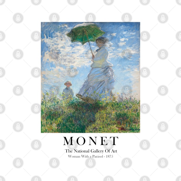 Claude Monet Woman With A Parasol Exhibition Wall Art by VanillaArt