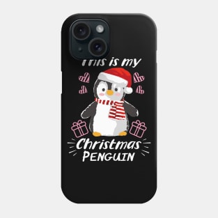 Cute and Funny Penguin This is my Christmas Penguin Phone Case