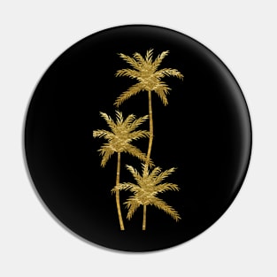 Gold Palm trees Pin