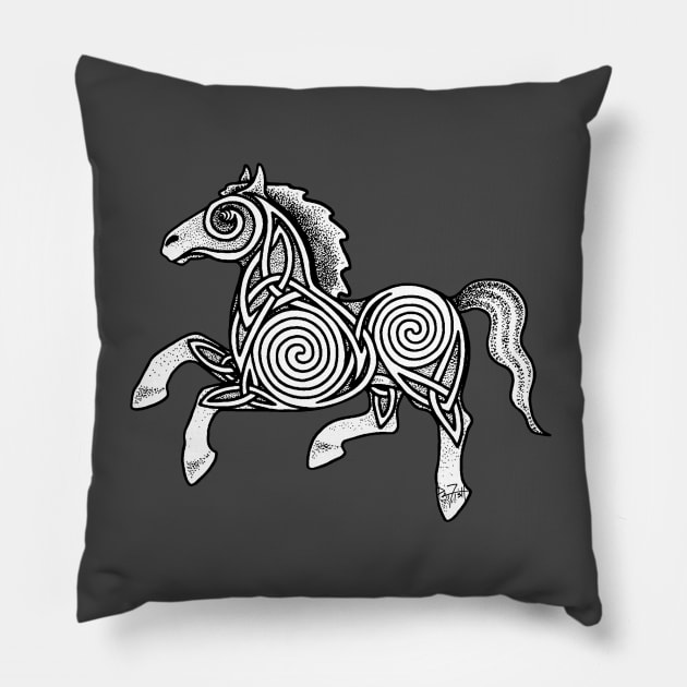 Celtic War Horse Pillow by patfish