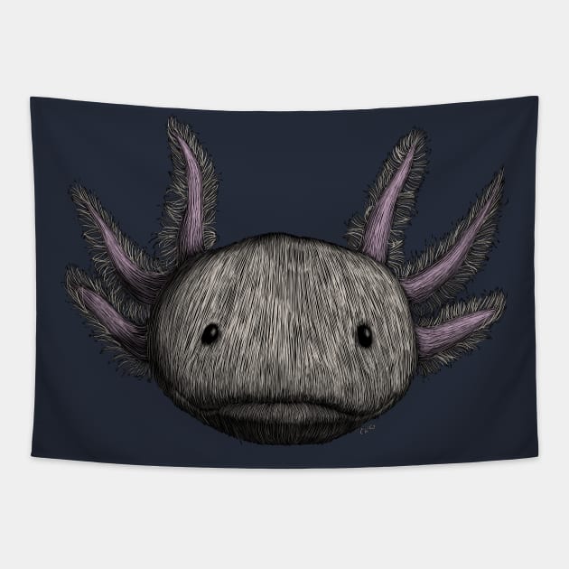 Axolotl Tapestry by Walking in Nature