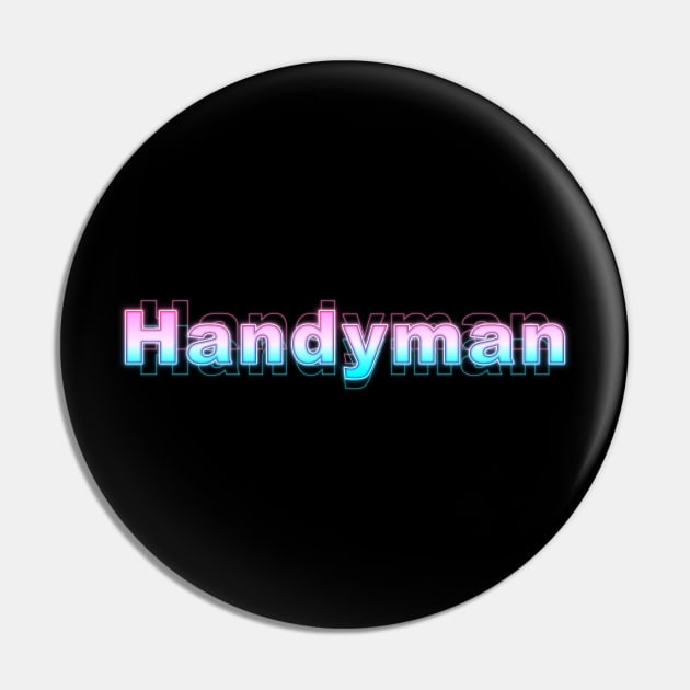 Handyman Pin by Sanzida Design