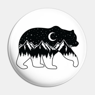 Night Sky Bear Pin