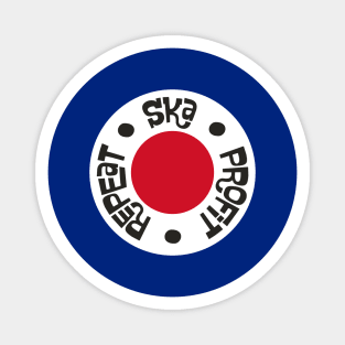 Ska Profit Repeat RAF Mod Circle Magnet