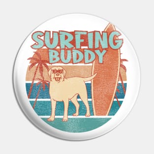 Surfing Buddy Pin