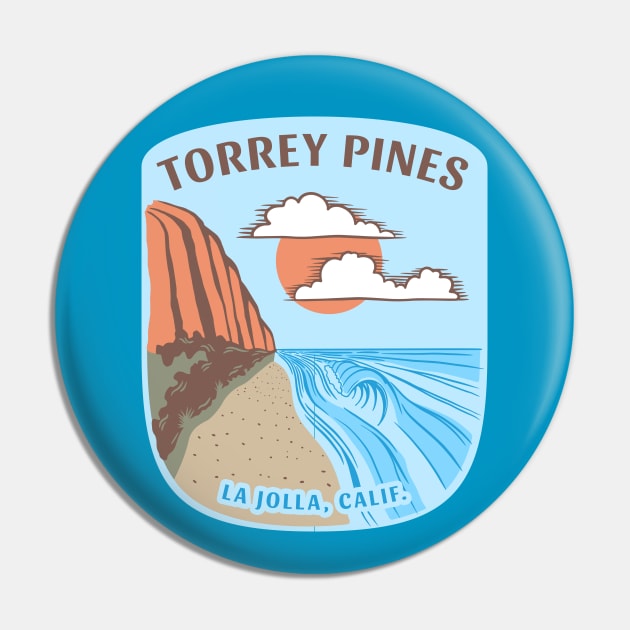 Torrey Pines La Jolla California Pin by TravelBadge