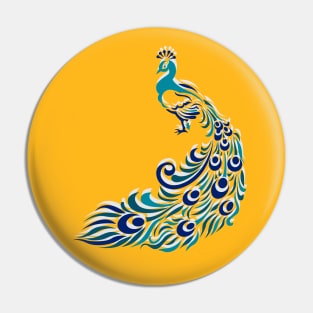 Peacock Pin