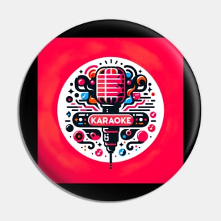 Karaoke illustration Pin