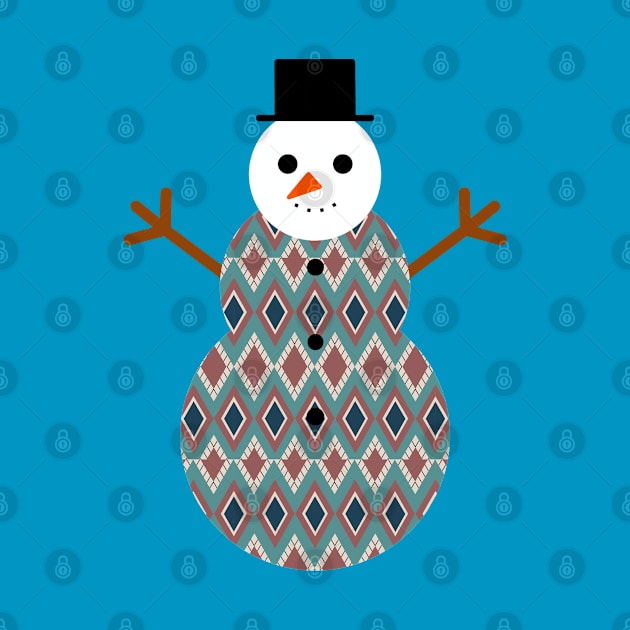 snowman Diamond t-shirt by Nicostore