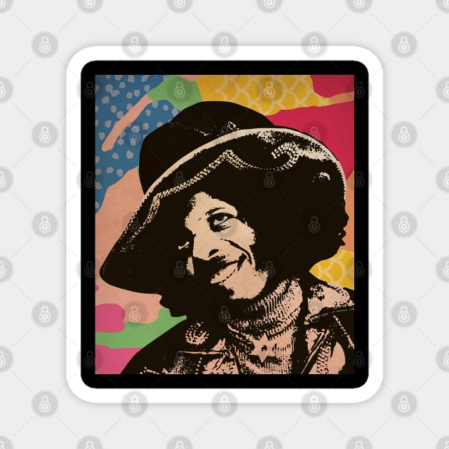 Vintage Poster - Sly Stone Style Magnet by Pickle Pickle