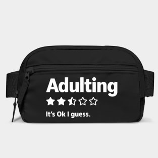 Adulting Is Hard Review Adult Life Humor Bag