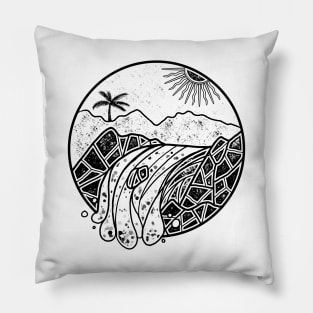 Jungle Waterfall Pillow