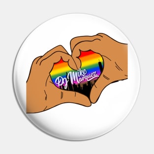 DJ Mike Marquez Pride Hands Pin