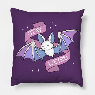 Pastel Goth Bat Pillow