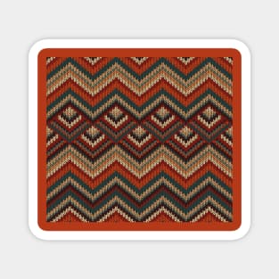 ugly sweater pattern Magnet
