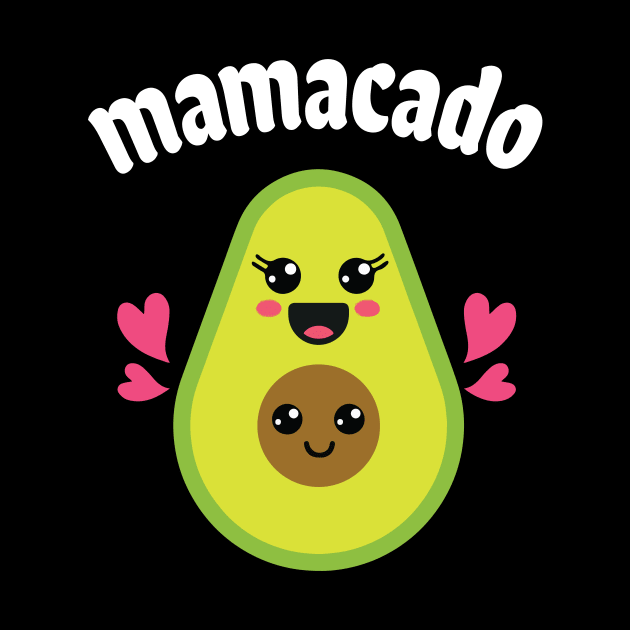 Avocados Hugging Together Happy Mamacado Mother Son Daughter by bakhanh123