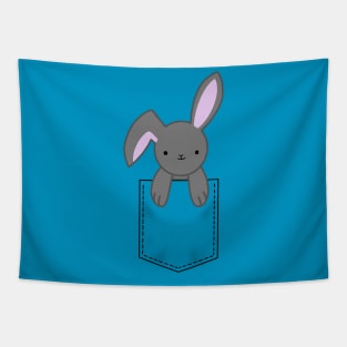 Cute bunny in your pocket Tapestry