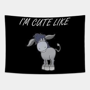 Funny Donkey Quote Tapestry