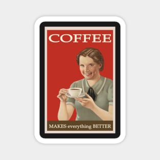 Coffee - Retro Advertising Magnet