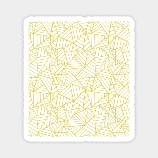 Abstract Lines 2 Yellow Magnet