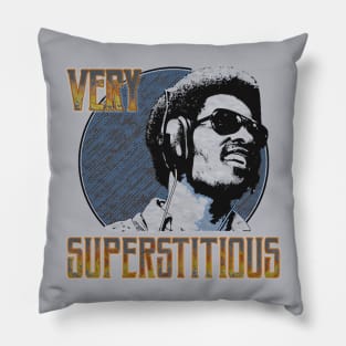 STEVIE VERY SUPERSTITION Pillow