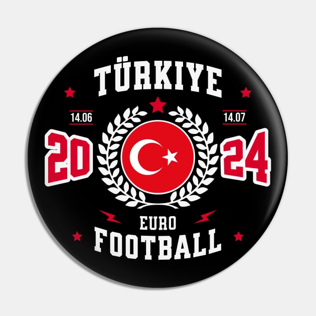 Turkey 2024 Football Fan Pin by Kicosh