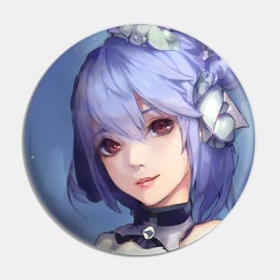 anime girl blue hair Pin