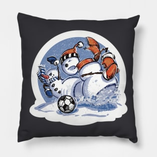 Snowman Slide Tackle Pillow