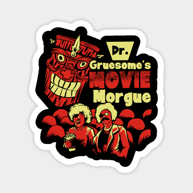 Dr. Gruesome's Movie Morgue Magnet by itsalivestudios