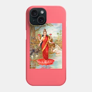 Lakshmi, Hindu Goddess of Wealth, Fortune & Prosperity Phone Case