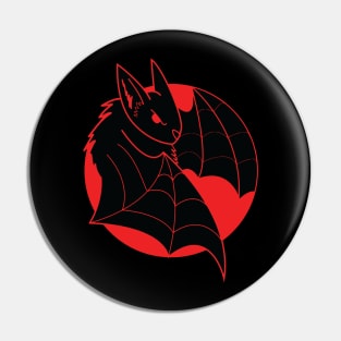 Red Bat Pin