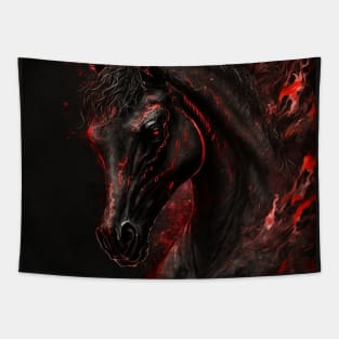 Demonic horse Tapestry