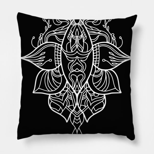 Mandala Floral design Pillow by jen28