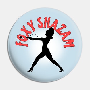 Agent Foxy Shazam Silhouette Pin