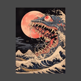 Vintage japanese sea monster 4 T-Shirt