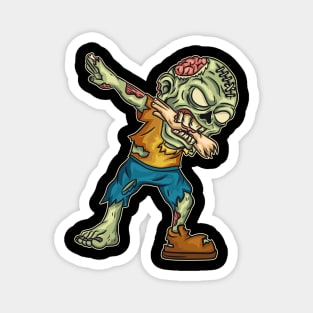 Dabbing Zombie graphic for a Halloween Costume Lover Magnet