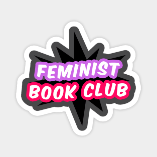 Feminist Book Club black logo Magnet