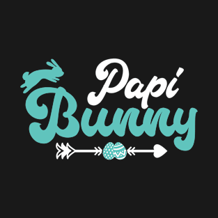 Papi Bunny Matching Family Happy Easter Day Rabbit Egg T-Shirt