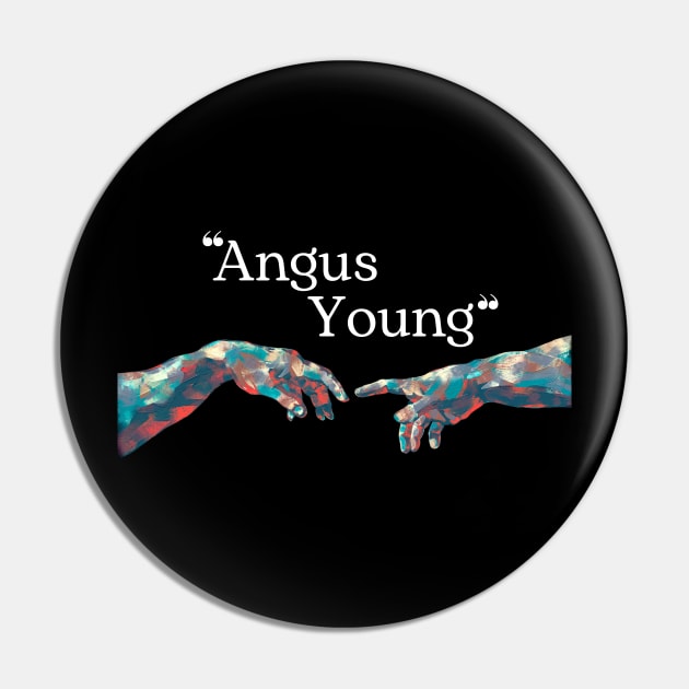 Angus Young // Hand Colour Pin by Mamamiyah