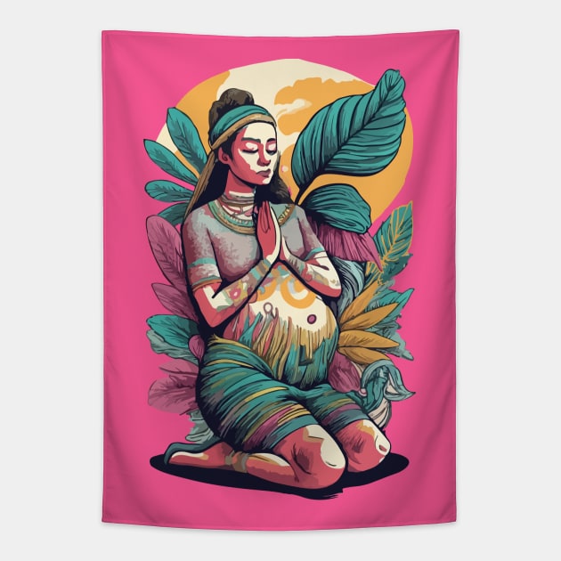 Pray For Love. Women's Tapestry by CatCoconut-Art