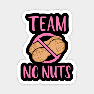 Team No Nuts Girl" Gender Reveal Party Magnet