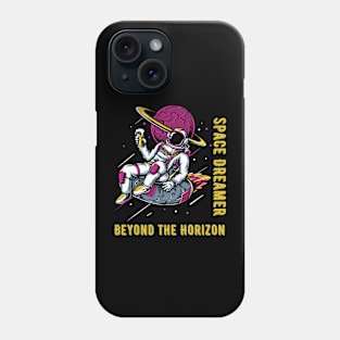 Space Dreamer Beyond The Horizon - Retro Astronaut Phone Case