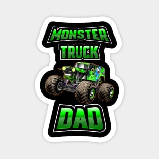 Monster Trucks Are My Jam - Monster Truck Dad Magnet
