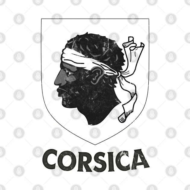 Corsica ---- Vintage Style Crest Design by DankFutura