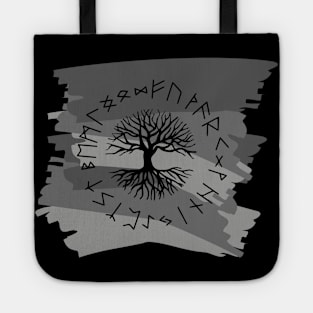 Vikings Norse Mythology Yggdrasil and Runes Asatru Viking Gift Tote