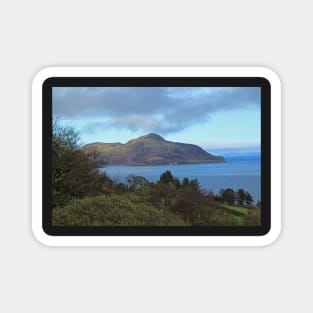 Holy Isle view Magnet