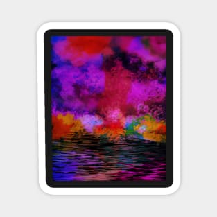 Abstract forest Magnet