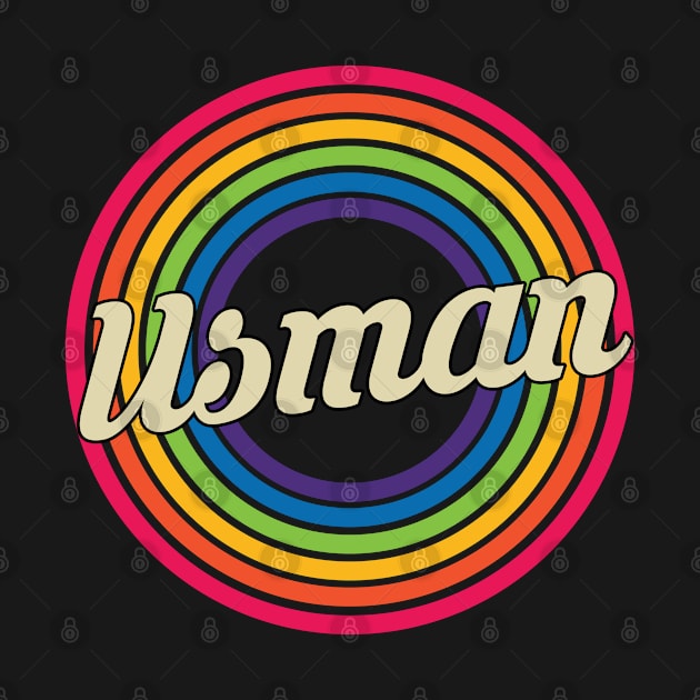 Usman - Retro Rainbow Style by MaydenArt