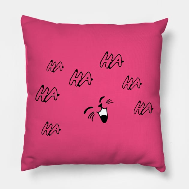 laughing cat Pillow by VIXEN__DESIGN 