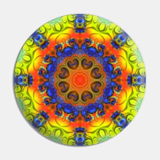 Mandala Magic - Kaleidoscopic Fractal 2.10.2024 A Pin